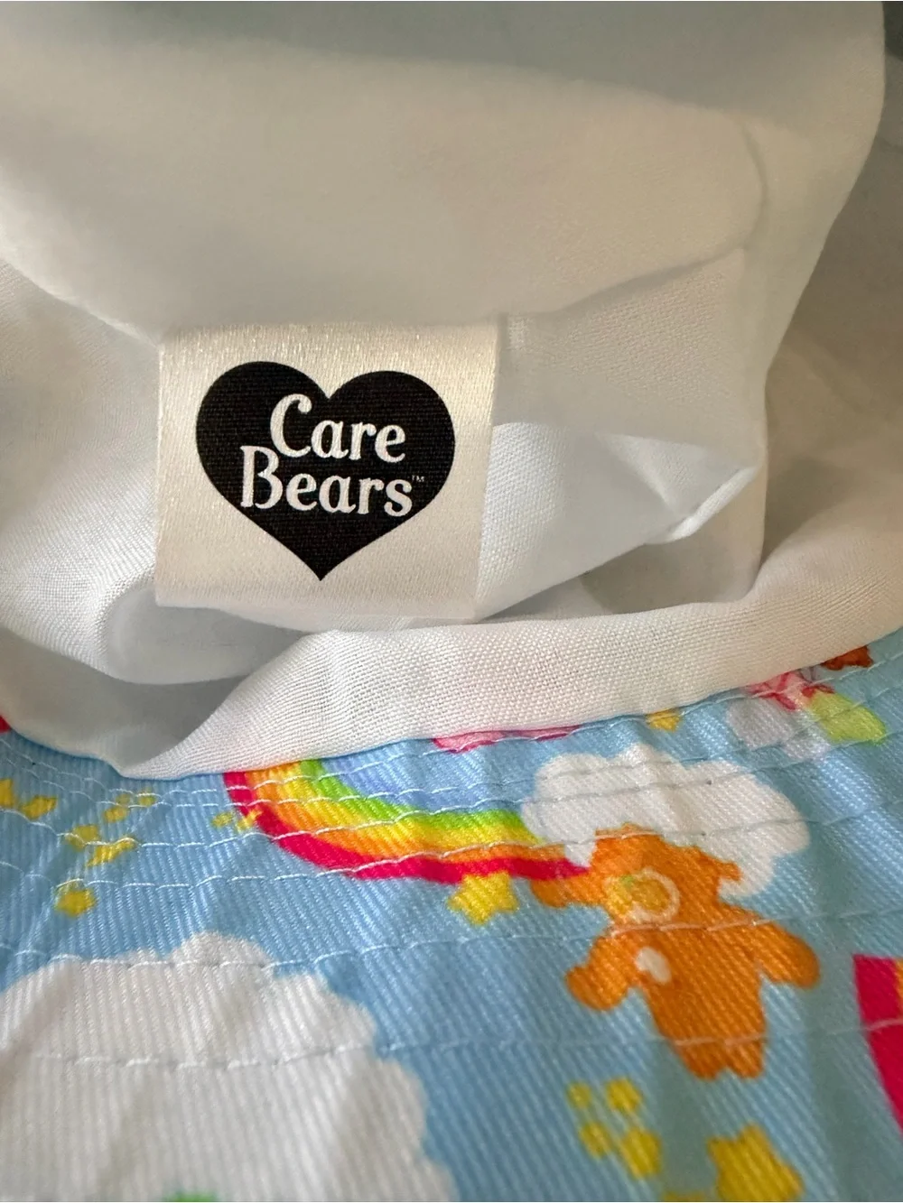 Care Bears Light Blue Rainbow Print Bucket Hat